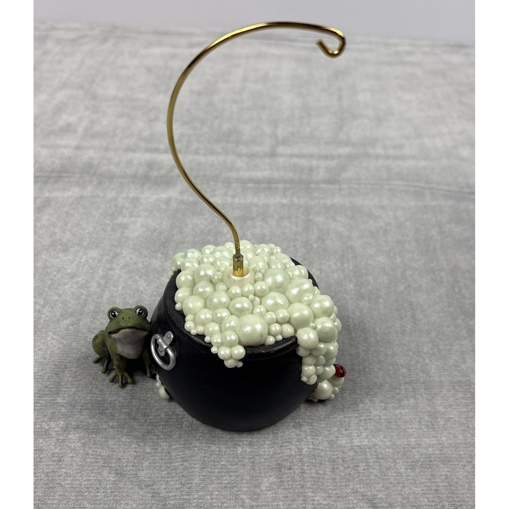 Fitz & Floyd Charming Tails Spellbound Mouse Witch Spins Musical Figurine Works - Picture 4 of 6